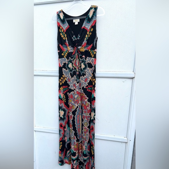 Anthropologie Maeve Maxi Dress Camilla Floral Sleeveless Multicolor Boho Women S - Picture 4 of 14